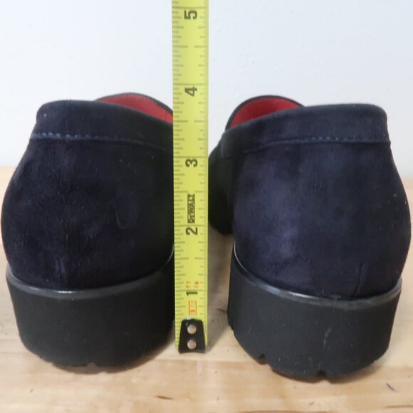 Pas de Rouge Navy and Red Loafers - Picture 7 of 14